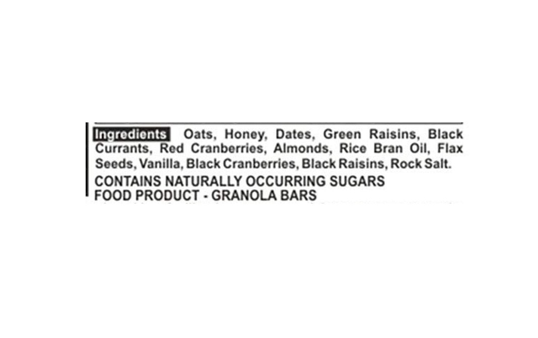 TheNibbleBox Captain Currants Granola Bars   Pack  90 grams